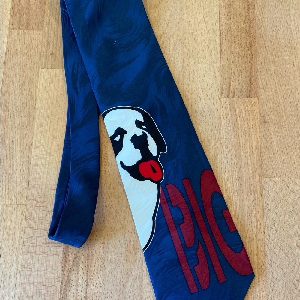 Vintage 1995 BIG DOGS silk neck tie